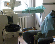 Zahnarztzimmer der Poliklinik im AIDS-Zentrum